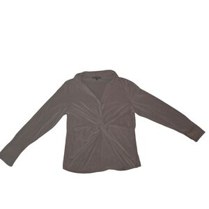 Adrianna Papel Twist Detail Beige Shirt. Size M.